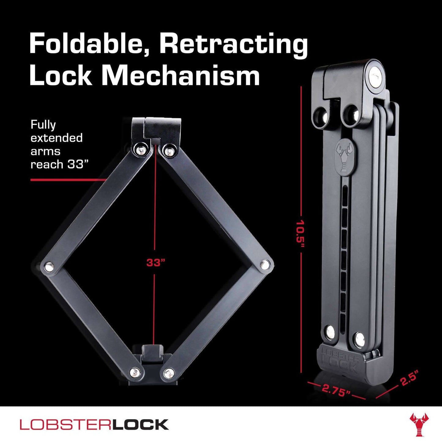 4LOB 10K 13mm Rectangular Lobster Lock
